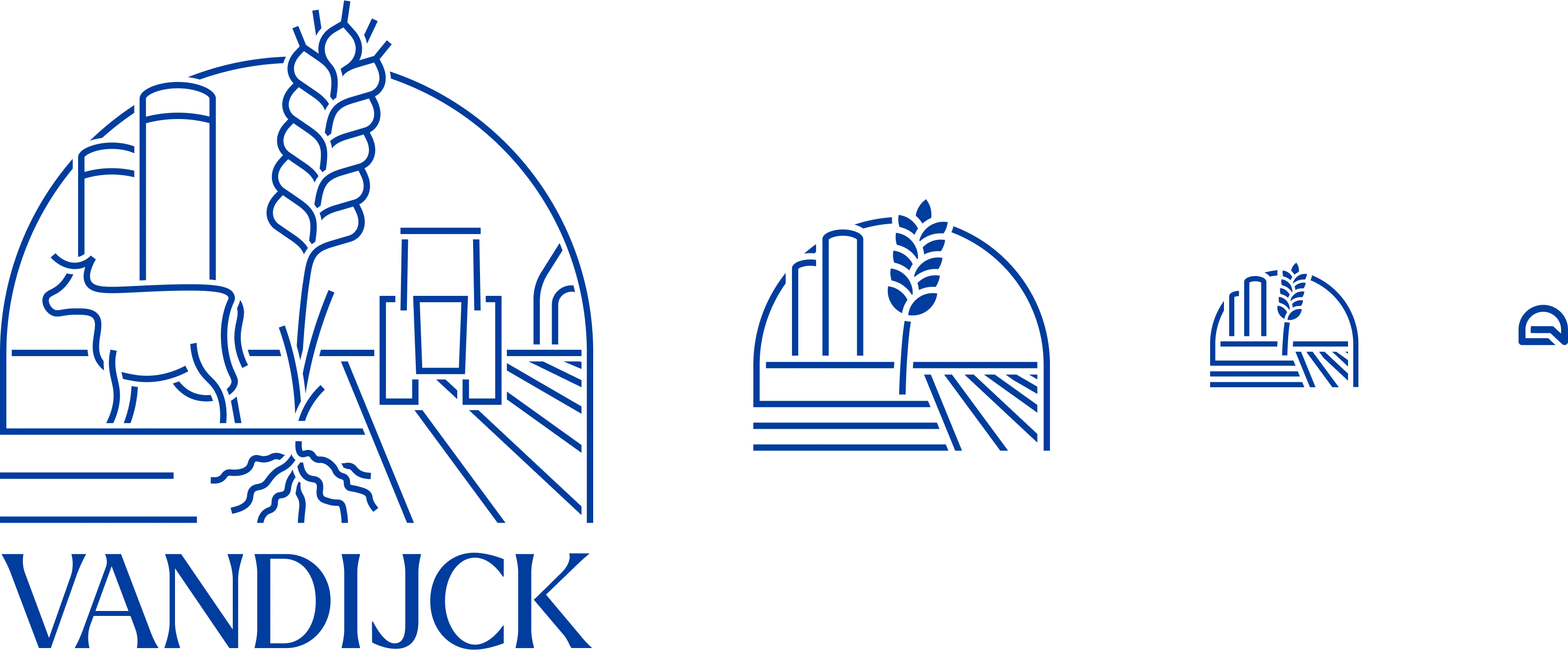 Verschillende varianten van ons nieuwe logo